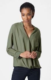 Topshop Surplice Pocket Blouse   Nordstrom at Nordstrom